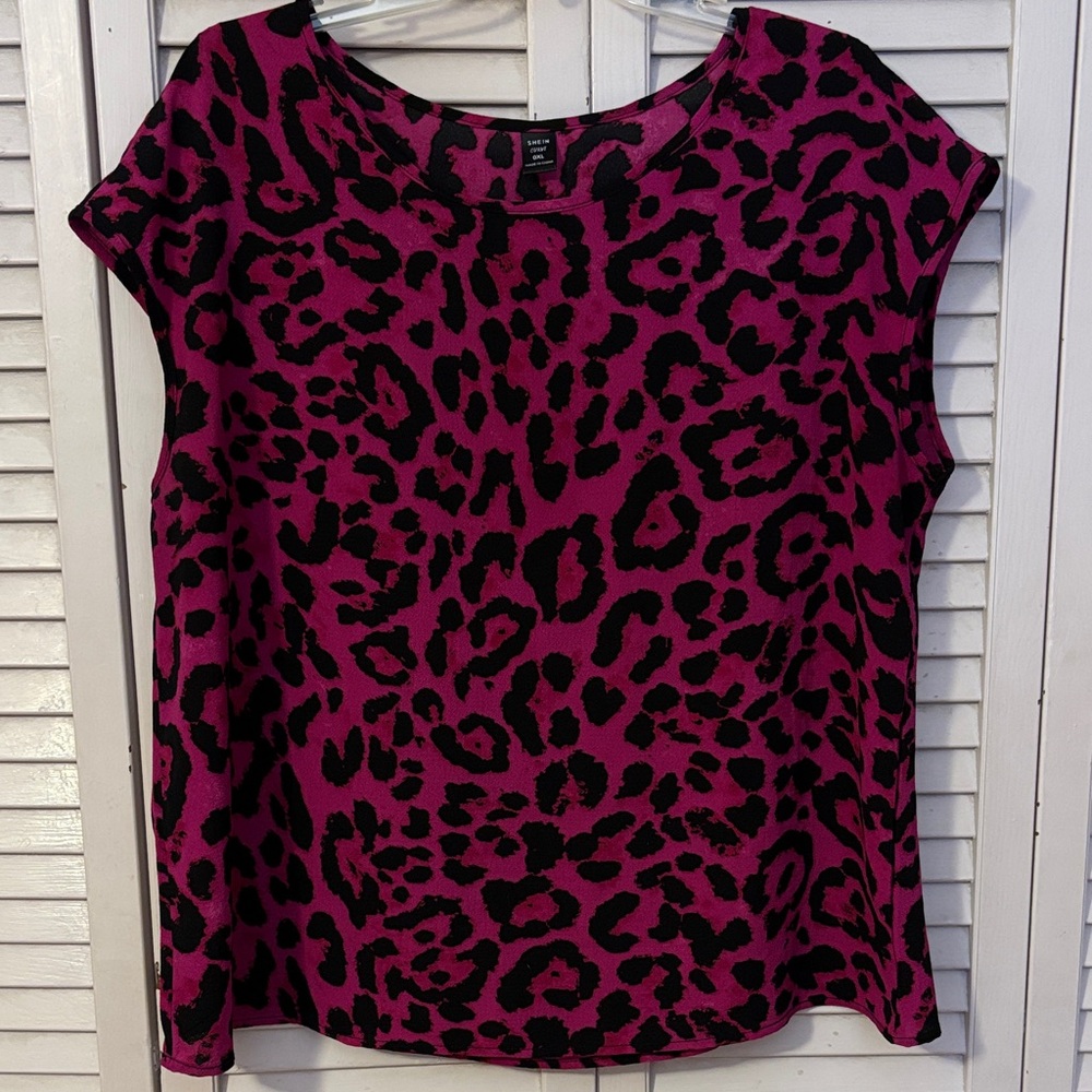 SHEIN Leopard Print Blouse